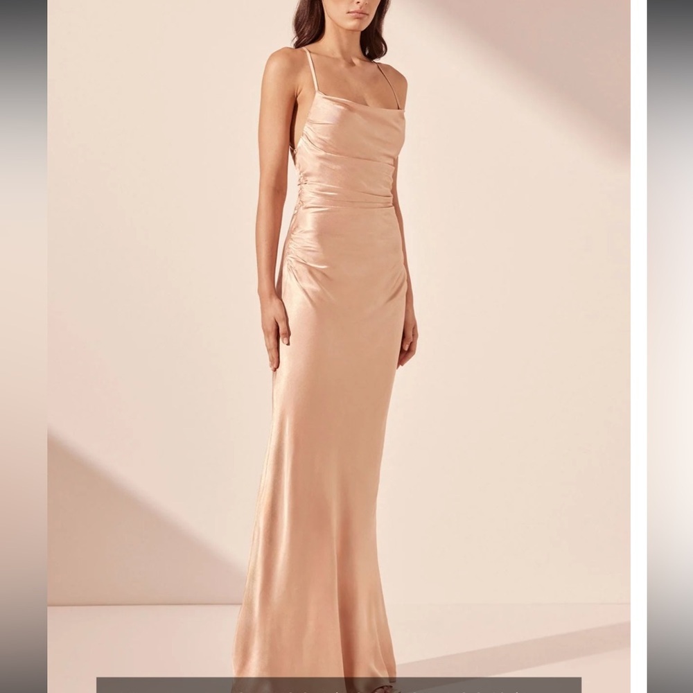 New | Shonajoy | La Lune Lace Back Maxi Dress | us 4